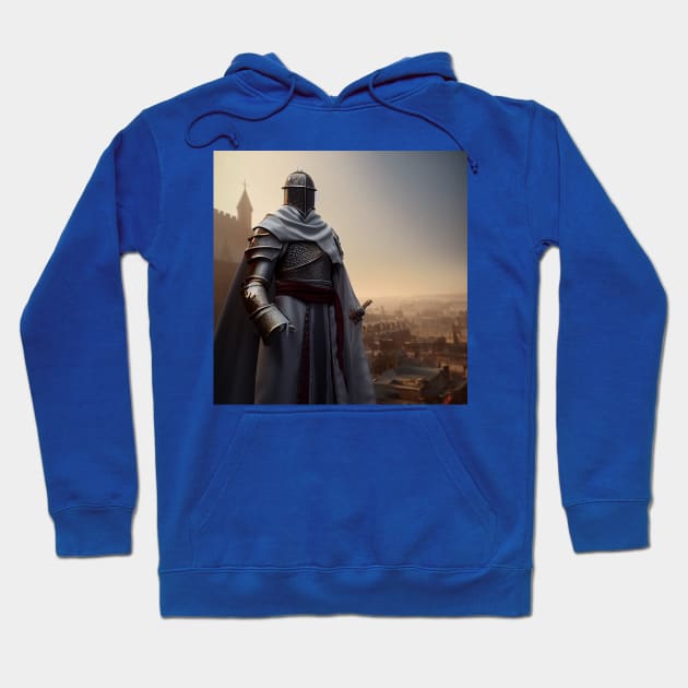 Knights Templar in The Holy Land Hoodie by Grassroots Green